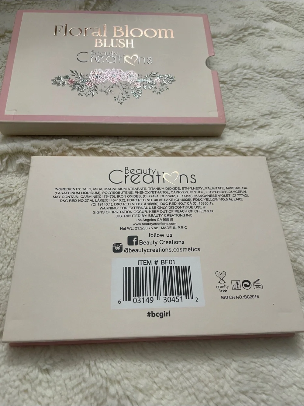 Beauty Creations Floral Bloom Blush - Pink & Green